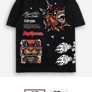 CIVIL REGIME X MARVEL DEADPOOL "DOGPOOL'S POWER" OVERSIZED T-SHIRT - MEDIUM